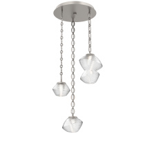 Hammerton CNB0089-03-BS-C-CH2-L1 - Mesa Round 3pc Multi-Pendant with Chain