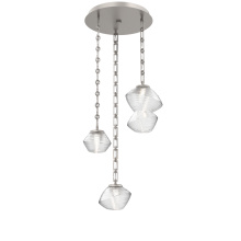 Hammerton CNB0089-03-BS-C-CH3-L1 - Mesa Round 3pc Multi-Pendant with Chain