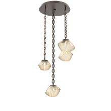 Hammerton CNB0089-03-FB-A-CH2-L3 - Mesa Round 3pc Multi-Pendant with Chain