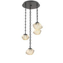 Hammerton CNB0089-03-MB-A-CH1-L1 - Mesa Round 3pc Multi-Pendant with Chain