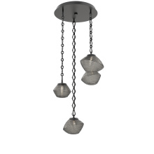 Hammerton CNB0089-03-MB-S-CH1-L1 - Mesa Round 3pc Multi-Pendant with Chain