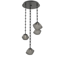 Hammerton CNB0089-03-MB-S-CH3-L1 - Mesa Round 3pc Multi-Pendant with Chain