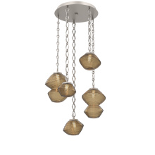 Hammerton CNB0089-05-BS-B-CH1-L3 - Mesa Round 5pc Multi-Pendant with Chain