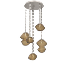Hammerton CNB0089-05-BS-B-CH2-L1 - Mesa Round 5pc Multi-Pendant with Chain