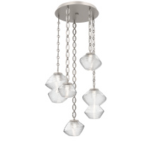 Hammerton CNB0089-05-BS-C-CH2-L1 - Mesa Round 5pc Multi-Pendant with Chain