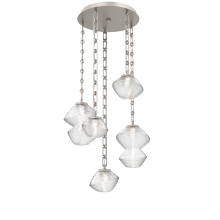 Hammerton CNB0089-05-BS-C-CH3-L3 - Mesa Round 5pc Multi-Pendant with Chain
