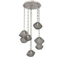 Hammerton CNB0089-05-BS-S-CH1-L3 - Mesa Round 5pc Multi-Pendant with Chain