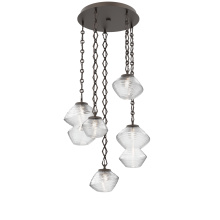 Hammerton CNB0089-05-FB-C-CH1-L3 - Mesa Round 5pc Multi-Pendant with Chain