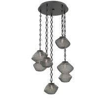 Hammerton CNB0089-05-MB-S-CH1-L3 - Mesa Round 5pc Multi-Pendant with Chain