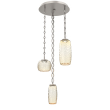 Hammerton CNB0091-03-BS-A-CH2-L1 - Vessel Round 3pc Multi-Pendant with Chain