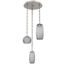 Hammerton CNB0091-03-BS-S-CH1-L1 - Vessel Round 3pc Multi-Pendant with Chain