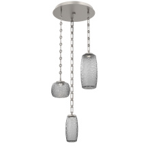 Hammerton CNB0091-03-BS-S-CH3-L1 - Vessel Round 3pc Multi-Pendant with Chain