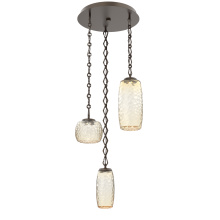 Hammerton CNB0091-03-FB-A-CH1-L1 - Vessel Round 3pc Multi-Pendant with Chain
