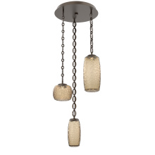 Hammerton CNB0091-03-FB-B-CH2-L1 - Vessel Round 3pc Multi-Pendant with Chain