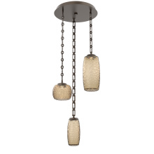 Hammerton CNB0091-03-FB-B-CH3-L1 - Vessel Round 3pc Multi-Pendant with Chain