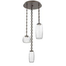Hammerton CNB0091-03-FB-C-CH2-L3 - Vessel Round 3pc Multi-Pendant with Chain