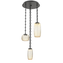Hammerton CNB0091-03-MB-A-CH2-L1 - Vessel Round 3pc Multi-Pendant with Chain