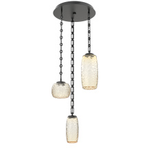 Hammerton CNB0091-03-MB-A-CH3-L3 - Vessel Round 3pc Multi-Pendant with Chain