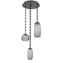 Hammerton CNB0091-03-MB-S-CH3-L1 - Vessel Round 3pc Multi-Pendant with Chain