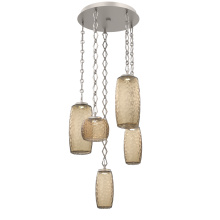 Hammerton CNB0091-05-BS-B-CH1-L3 - Vessel Round 5pc Multi-Pendant with Chain