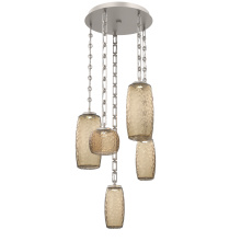 Hammerton CNB0091-05-BS-B-CH3-L3 - Vessel Round 5pc Multi-Pendant with Chain
