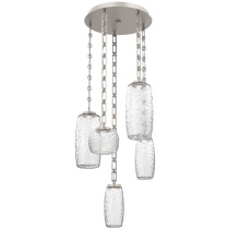 Hammerton CNB0091-05-BS-C-CH3-L3 - Vessel Round 5pc Multi-Pendant with Chain