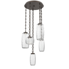 Hammerton CNB0091-05-FB-C-CH1-L1 - Vessel Round 5pc Multi-Pendant with Chain