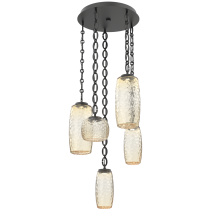 Hammerton CNB0091-05-MB-A-CH2-L3 - Vessel Round 5pc Multi-Pendant with Chain
