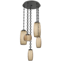 Hammerton CNB0091-05-MB-B-CH2-L1 - Vessel Round 5pc Multi-Pendant with Chain