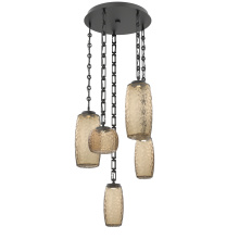 Hammerton CNB0091-05-MB-B-CH3-L1 - Vessel Round 5pc Multi-Pendant with Chain