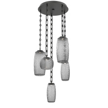 Hammerton CNB0091-05-MB-S-CH3-L1 - Vessel Round 5pc Multi-Pendant with Chain