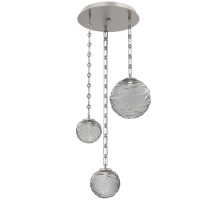 Hammerton CNB0092-03-BS-S-CH3-L1 - Gaia Round 3pc Multi-Pendant with Chain