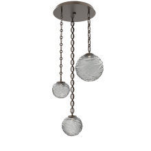 Hammerton CNB0092-03-FB-S-CH2-L1 - Gaia Round 3pc Multi-Pendant with Chain