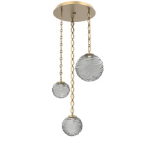 Hammerton CNB0092-03-GB-S-CH2-L3 - Gaia Round 3pc Multi-Pendant with Chain