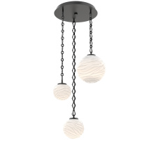 Hammerton CNB0092-03-MB-WL-CH1-L3 - Gaia Round 3pc Multi-Pendant with Chain