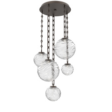 Hammerton CNB0092-05-FB-C-CH3-L3 - Gaia Round 5pc Multi-Pendant with Chain