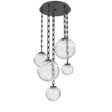 Hammerton CNB0092-05-MB-C-CH3-L1 - Gaia Round 5pc Multi-Pendant with Chain