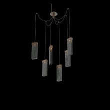 Hammerton SCB0042-06-BB-SG-C01-L1 - Parallel Glass Round 6pc Swag Multi-Pendant