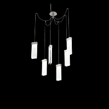 Hammerton SCB0042-06-BS-CG-C01-L3 - Parallel Glass Round 6pc Swag Multi-Pendant