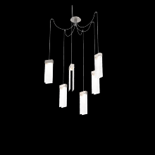 Hammerton SCB0042-06-BS-CR-C01-L1 - Parallel Glass Round 6pc Swag Multi-Pendant