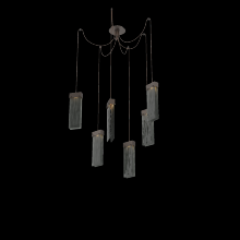 Hammerton SCB0042-06-FB-SG-C01-L3 - Parallel Glass Round 6pc Swag Multi-Pendant