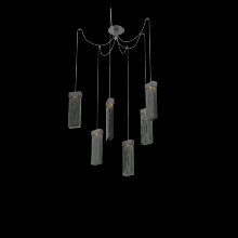 Hammerton SCB0042-06-GP-SG-C01-L1 - Parallel Glass Round 6pc Swag Multi-Pendant