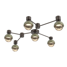 Hammerton SMB0093-HL-FB-A-L1-GE - Cabochon Flush Mount Wall Sconce Flat Bronze