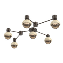 Hammerton SMB0093-HL-FB-B-L1-TR - Cabochon Flush Mount Wall Sconce Flat Bronze