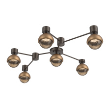 Hammerton SMB0093-HL-FB-B-L3-NB - Cabochon Flush Mount Wall Sconce Flat Bronze