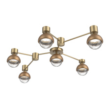 Hammerton SMB0093-HL-GB-C-L3-NB - Cabochon Flush Mount Wall Sconce Gilded Brass