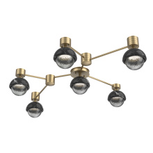 Hammerton SMB0093-HL-GB-S-L1-BM - Cabochon Flush Mount Wall Sconce Gilded Brass