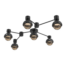 Hammerton SMB0093-HL-MB-B-L3-BM - Cabochon Flush Mount Wall Sconce Matte Black