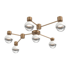 Hammerton SMB0093-HL-NB-C-L3-WI - Cabochon Flush Mount Wall Sconce Novel Brass