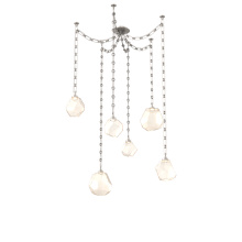 Hammerton SNB0039-06-BS-A-CH3-L1 - Gem Multi Light Pendant Multi Port Canopy Beige Silver